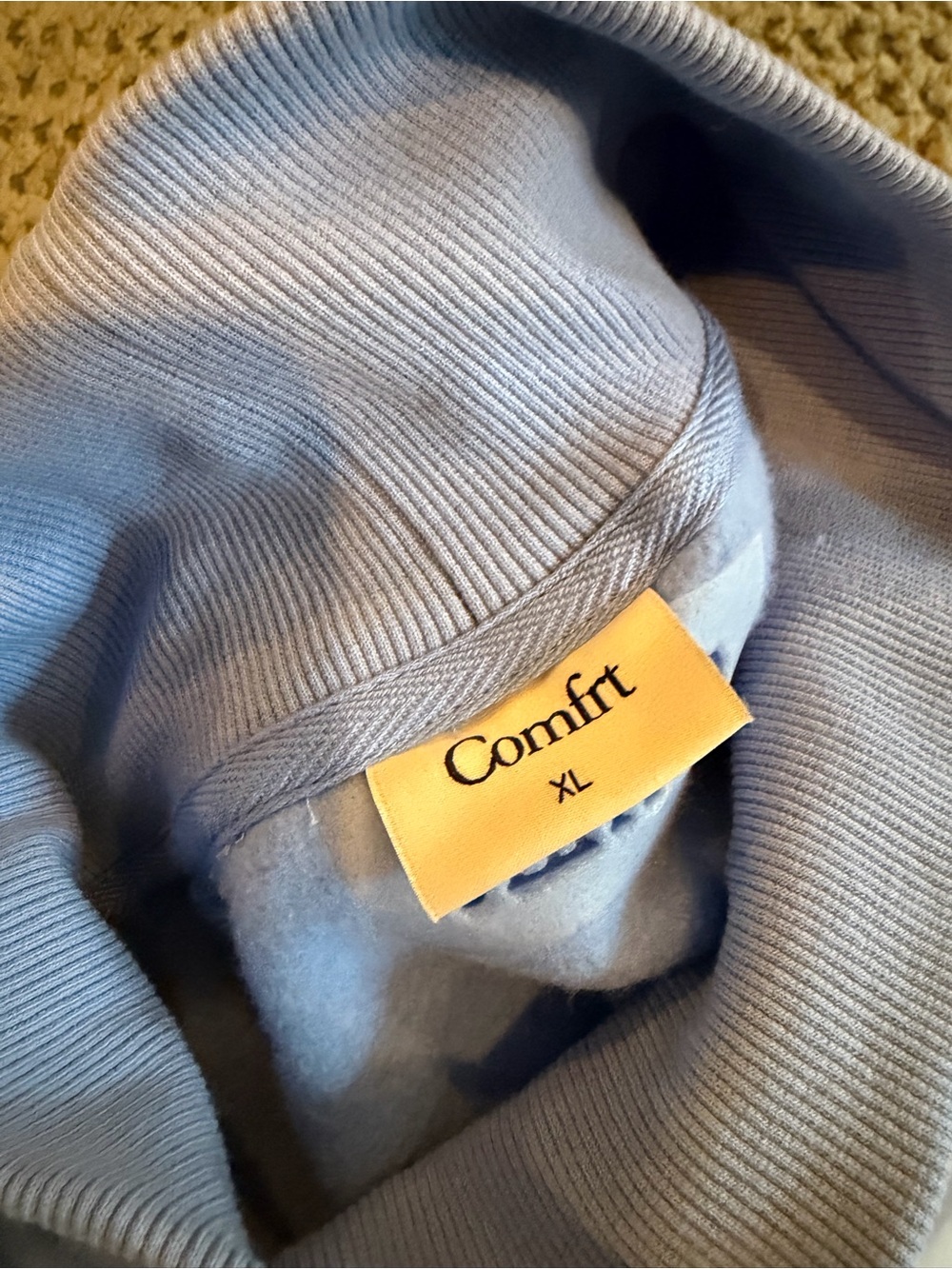 Comfrt Basic Mock Neck Sweatshirt - Picture 8 of 8